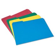 AbilityOne® 7530014840006 SKILCRAFT Color File Folder Set, 1/3-Cut Tabs: Assorted, Letter Size, 0.75" Expansion, Assorted Colors, 24/Pack Item: NSN4840006