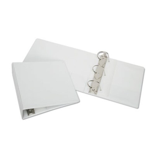 AbilityOne® 7510014950696, SKILCRAFT Slant D-Ring View Binder, 3 Rings, 4" Capacity, 11 x 8.5, White Item: NSN4950696