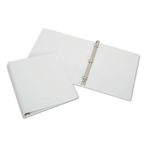 AbilityOne® 7510015107492, SKILCRAFT Round Ring Binder, 3 Rings, 1" Capacity, 11 x 8.5, White Item: NSN5107492