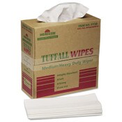 AbilityOne® 7920015122413, SKILCRAFT Tuffall Wipes, 1-Ply, 9.75 x 16.75, White, 100/Box Item: NSN5122413