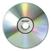 AbilityOne® 7045015155374, SKILCRAFT Branded Attribute Media Disks, DVD+R, 4.7 GB, 4x, Spindle, Silver, 25/Pack Item: NSN5155374