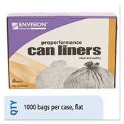 AbilityOne® 8105015171365, SKILCRAFT Trash Can Liner - High-Density, 16 gal, 8 mic, 24" x 33", Natural, 1,000/Carton Item: NSN5171365