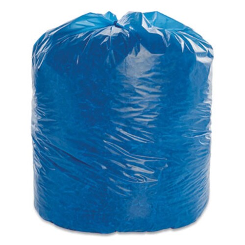 AbilityOne® 8105015173665, SKILCRAFT Healthcare Can Liners, Soiled Linen, 33 gal, 1.2 mil, 30.5" x 43", Blue, Flat Pack, 30/Box Item: NSN5173665
