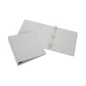 AbilityOne® 7510015194376, SKILCRAFT Round Ring View Binder, 3 Rings, 1.5" Capacity, 11 x 8.5, Gray Item: NSN5194376