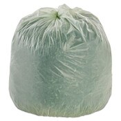 AbilityOne® 8105015574983, SKILCRAFT High Density Coreless Roll Can Liners, 33 gal, 12 mic, 33" x 40", Natural, Perforated Roll, 250/Box Item: NSN5574983