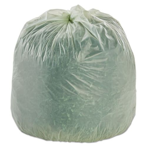 AbilityOne® 8105015574983, SKILCRAFT High Density Coreless Roll Can Liners, 33 gal, 12 mic, 33" x 40", Natural, Perforated Roll, 250/Box Item: NSN5574983