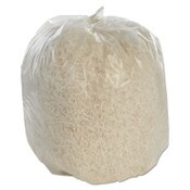 AbilityOne® 8105015574984, SKILCRAFT High Density Coreless Roll Can Liners, 45 gal, 12 mic, 40" x 48", Natural, Perforated Roll, 250/Box Item: NSN5574984