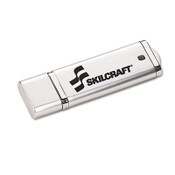 AbilityOne® 7045015584987, SKILCRAFT Ultra-Slim Flash Drive, 4 GB, Silver Item: NSN5584987
