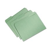 AbilityOne® 7530015664132, SKILCRAFT Recycled File Folders, 1/3-Cut 1-Ply Tabs: Assorted, Letter, 0.75" Expansion, Bright Green, 100/Box Item: NSN5664132
