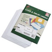 AbilityOne® 7530015789293, SKILCRAFT Recycled Laser and Inkjet Labels, Inkjet/Laser Printers, 2 x 4, White, 10/Sheet, 25 Sheets/Pack Item: NSN5789293