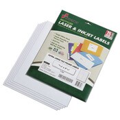 AbilityOne® 7530015789297, SKILCRAFT Recycled Laser and Inkjet Labels, 0.94 x 3.44, White, 18/Sheet, 25 Sheets/Pack Item: NSN5789297