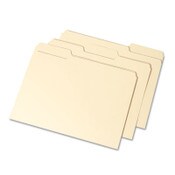 AbilityOne® 7530015833820, SKILCRAFT Manila Interior Height Folders, 1/3-Cut Tabs: Assorted, Letter Size, Manila, 100/Box Item: NSN5833820