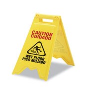 AbilityOne® 9905015882362, SKILCRAFT Wet Floor Sign, English and Spanish, Item: NSN5882362