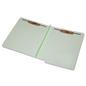 AbilityOne® 7530015907105, SKILCRAFT End Tab Classification Folders, 2" Expansion, 2 Fasteners, Letter Size, Light Green Exterior, 25/Box Item: NSN5907105