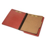 AbilityOne® 7530015907107 SKILCRAFT End Tab Classification Folders, 1 Divider, Letter Size, Earth Red, 10/Box Item: NSN5907107