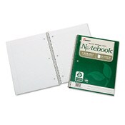 AbilityOne® 7530016002025, SKILCRAFT Recycled Notebook, 1-Subject, Medium/College Rule, Green Cover, (100) 11 x 8.5 Sheets, 3/Pack Item: NSN6002025