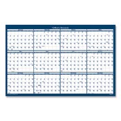 AbilityOne® 7510016008027 SKILCRAFT Two-Sided Dry Erase Wall Calendar, 24 x 37, White/Blue, 2022 Item: NSN6008026