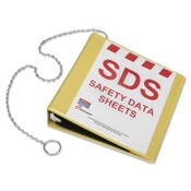 AbilityOne® 7510016236240, SKILCRAFT Global Harmonized System Safety Data Sheet Binder, 3 Rings, 2" Capacity, 11 x 8.5, Yellow Item: NSN6236240