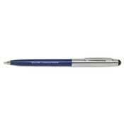 AbilityOne® 7520016438195, SKILCRAFT Combo Ballpoint Pen/Stylus, Retractable, Medium 1 mm, Blue Ink, Blue/Silver Barrel Item: NSN6438195