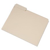 AbilityOne® 7530016458093, SKILCRAFT Single Tab File Folders, 1/3-Cut Tabs: Left Position, Letter Size, 0.75" Expansion, Manila, 100/Box Item: NSN6458093