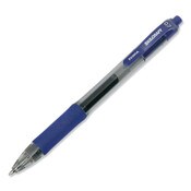 AbilityOne® 7520016473136, SKILCRAFT Gel Pen, Retractable, Medium 0.7 mm, Blue Ink, Clear/Blue Barrel, Dozen Item: NSN6473136