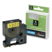 AbilityOne® 7510016576745, SKILCRAFT Dymo Label Cassette, 0.75" x 23 ft, Black/Yellow Item: NSN6576745