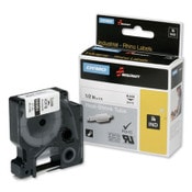AbilityOne® 7510016576749, SKILCRAFT Dymo Heat Shrink Label Cassette, 0.5" x 5 ft, Black/White Item: NSN6576749