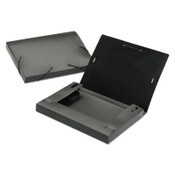 AbilityOne® 7520016598745, SKILCRAFT Expanding Files, 1.25" Expansion, 1 Section, Elastic Cord Closure, Letter Size, Black Item: NSN6598745