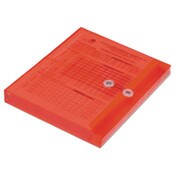 AbilityOne® 7530016618831, SKILCRAFT Poly String/Button Side-Loading 1.25" Expansion Envelope, 1 Section, Letter Size, Red, 5/Pack Item: NSN6618831