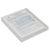 AbilityOne® 7530016618832, SKILCRAFT Poly String/Button Side-Loading 1.25" Expansion Envelope, 1 Section, Letter Size, Clear, 5/Pack Item: NSN6618832