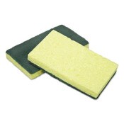AbilityOne® 7920016634340, SKILCRAFT Cellulose Scrubber Sponge, 2.75 x 4.5, 0.7 Thick", Yellow/Green, 3/Pack Item: NSN6634340