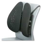 AbilityOne® 7110016695638, SKILCRAFT Kensington-SKILCRAFT Ergonomic Back Rest, 17.25 x 5.5 x 16, Black Item: NSN6695638