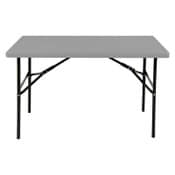 AbilityOne® 7110016716418, SKILCRAFT Blow Molded Folding Tables, Rectangular, 30w x 96d x 29h, Charcoal Item: NSN6716418