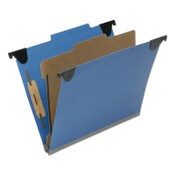 AbilityOne® 7530016816248 SKILCRAFT Classification Folder, 2" Expansion, 1 Divider, 4 Fasteners, Letter Size, Royal Blue Exterior, 10/Box Item: NSN6816248