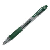 AbilityOne® 7520016826563, SKILCRAFT Zebra Gel Pen, Retractable, Medium 0.7 mm, Green Ink, Green/Clear Barrel, Dozen Item: NSN6826563