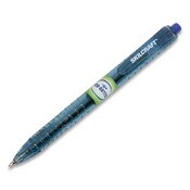 AbilityOne® 7520016827168 SKILCRAFT Recycled Water Bottle Ballpoint Pen, Retractable, Fine 0.5 mm, Blue Ink, Clear Barrel, Dozen Item: NSN6827168