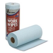 AbilityOne® 7920016850956, SKILCRAFT Industrial Work Wipes, 1-Ply, 10.4 x 11, Blue, 55 Wipes/Roll, 12 Rolls/Carton Item: NSN6850956