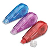 AbilityOne® 7510016919221, SKILCRAFT Correction Tape Mini-Dispenser, Non-Refillable, Blue/Purple/Red, 0.2" x 236", 3/Pack Item: NSN6919221