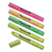 AbilityOne® 7520016919223, SKILCRAFT Gel Highlighter, Assorted Ink Colors, Chisel Tip, Assorted Barrel Colors, 5/Pack Item: NSN6919223
