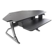 AbilityOne® 7110016925299, SKILCRAFT Desktop Sit-Stand Workstation, Corner Unit, 42" x 36" x 20", Black Item: NSN6925299