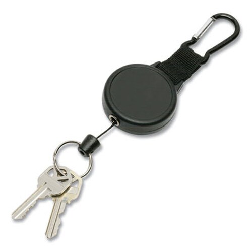 AbilityOne® 8455016926242, SKILCRAFT Retractable Key Reel, Black, Dozen Item: NSN6926242