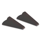 AbilityOne® 5340016936357, SKILCRAFT Doorstop, Extra-Large, 3.5 x 6.75 x 2, Brown, 2/Pack Item: NSN6936357
