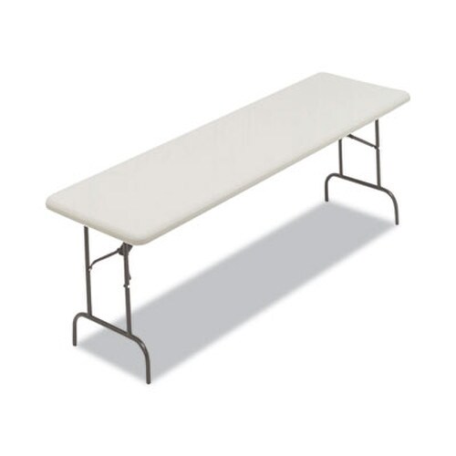 AbilityOne® 7105016976847, SKILCRAFT Blow Molded Folding Tables, Rectangular, 96w x 30d x 29h, Gray Item: NSN6976847