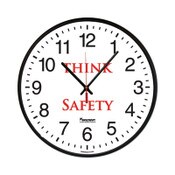 AbilityOne® 6645016986558 SKILCRAFT Safety Message Quartz Wall Clock, Think Safety, 12.75" Overall Diameter, 1 AA (sold separately) Item: NSN6986558