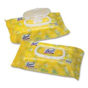 AbilityOne® 6840017010407, SKILCRAFT Lysol Disinfecting Wipes, 1-Ply, 7 x 7.25, Lemon-Lime, White, 80/Canister, 6 Canisters/Carton Item: NSN7010407