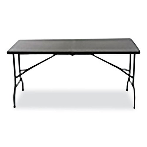 AbilityOne® 7110017025675, SKILCRAFT Bi-Fold Folding Table, Rectangular, 30w x 60d x 29h, Charcoal Gray Item: NSN7025675