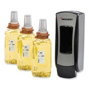 AbilityOne® 8520017027811, SKILCRAFT Citrus Ginger Foam Hand and Showerwash Starter Kit, 1,250 mL, 4.64 x 3.98 x 11.89, Black/Silver Item: NSN7027811