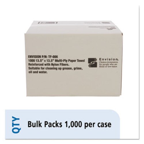 AbilityOne® 7920008239773, SKILCRAFT, Total Wipes II Towel, 4-Ply, 13.25 x 14.25, White, 1,000/Box Item: NSN8239773