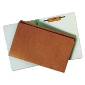 AbilityOne® 7530009268981 SKILCRAFT Extra Heavy-Duty Classification Folder, 1.5" Expansion, 1 Fastener, Letter Size, Light Green, 100/Box Item: NSN9268981