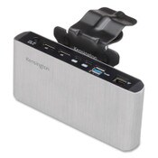 AbilityOne® 702500NIB0015, SKILCRAFT Kensington Universal Docking Station Thunderbolt 3/USB-C Dual 4K with Mounting Bracket, Silver Item: NSNNIB0015